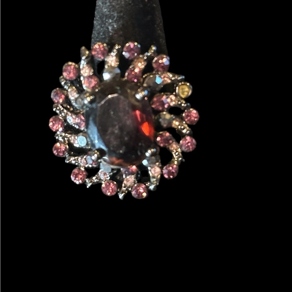 Statement Pink Ring Bundle (6) Metallic, Sparklin… - image 2